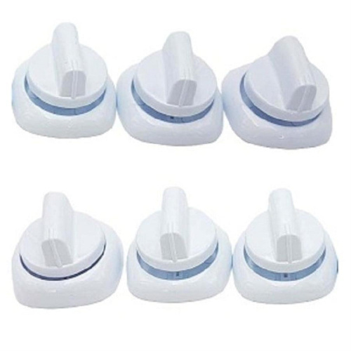 картинка Комплект ручек 01043101 для газовой плиты Gefest 1300, 1500 (белые) от магазина Интерком-НН