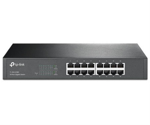 изображение Неуправляемый коммутатор TP-Link TL-SG1016D с 16 портами 10/100/1000 Мбит/с магазин Компании Интерком-НН картинка TP-Link TL-SG1016D неуправляемый коммутатор с 16 портами 10/100/1000 Мбит/с от магазина Интерком-НН
