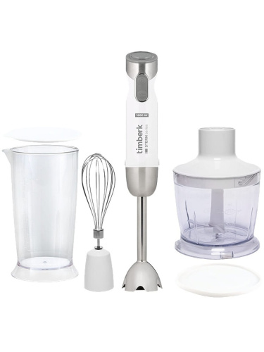 картинка Timberk T-HB42F04 блендер погружной 1600Вт, регулировка оборотов, режим турбо, цвет белый от магазина Интерком-НН