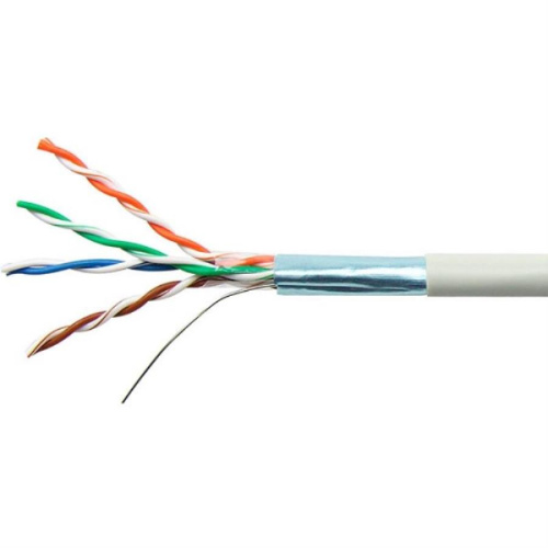 картинка Кабель FTP4 cat.5e витая пара экранированная для внутренних работ, серый 4х2х0,5 (305м) коробка от магазина Интерком-НН фото 2