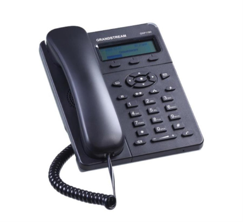 картинка GXP-1160 IP телефон Grandstream, 2xEthernet 10/100 Мб/с, ЖК-дисплей с расширением 128x40,  SIP, БП от магазина Интерком-НН