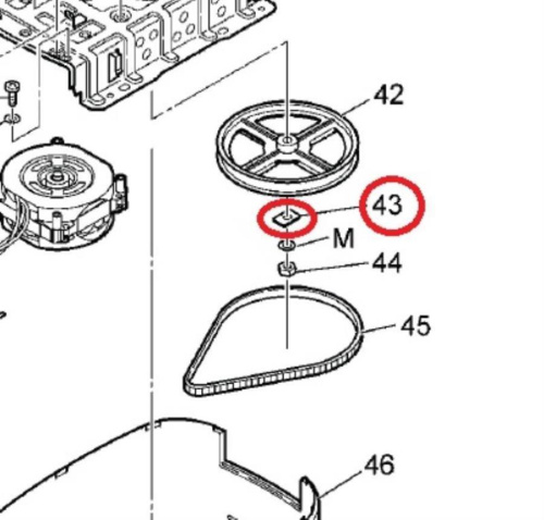 картинка Panasonic ASD867-100AW  Стопорная шайба шкива для хлебопечи SD, SD-ZB, SD-BT, SD-P, SD-YD,  от магазина Интерком-НН фото 2