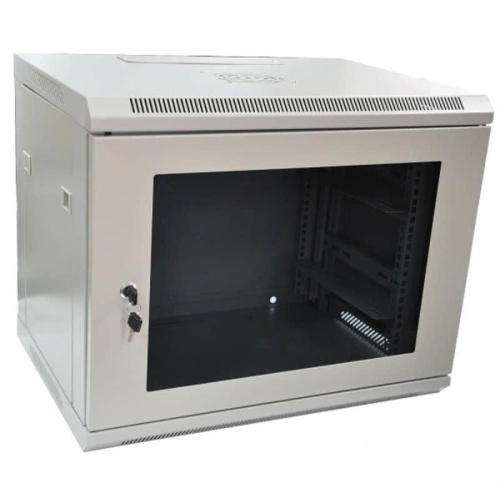 картинка Шкаф настенный 19" 9U серия WM (570х600х500), разборный, серый Netko от магазина Интерком-НН