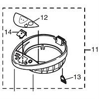 картинка Panasonic APB30K5622WU верхняя рама корпуса термопота NC-PG30PWTW, NC-PH30 в сборе от магазина Интерком-НН