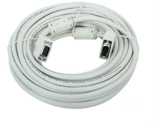 изображение Кабель VGA 15м Gembird 2 фильтра тройное экранирование CC-PPVGA-15M магазин Компании Интерком-НН картинка Кабель VGA 15м Gembird 2 фильтра тройное экранирование CC-PPVGA-15M от магазина Интерком-НН