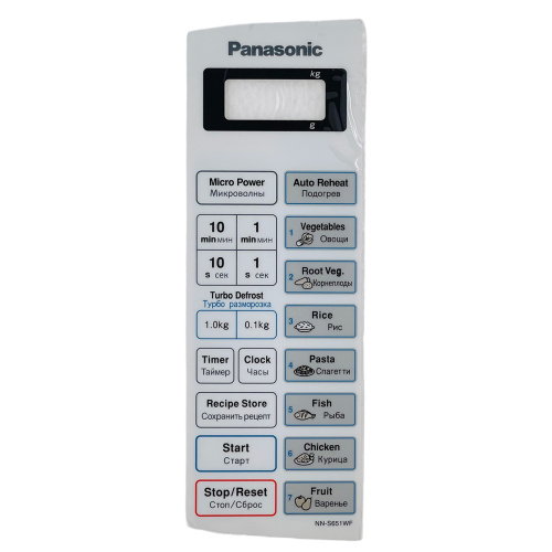 картинка Panasonic F630Y4T10HZP Сенсорная панель для СВЧ (микроволновой печи) NN-S651WF от магазина Интерком-НН фото 3
