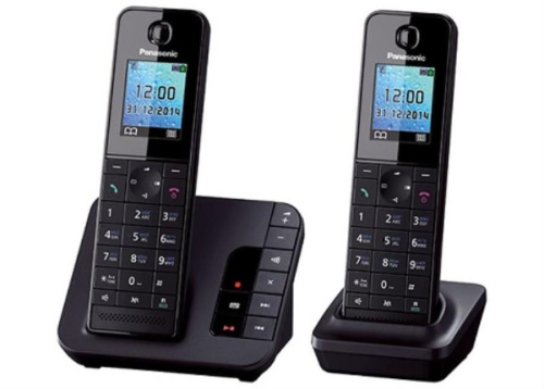 изображение Беспроводной телефон Panasonic KX-TGH222RUB DECT (радиотелефон) , цвет: черный магазин Компании Интерком-НН картинка Panasonic KX-TGH222RUB - Беспроводной телефон DECT (радиотелефон) , цвет: черный от магазина Интерком-НН
