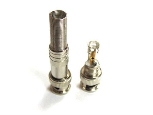 картинка Разъем BNC - RG-51 с металлическим колпачком прямой под винт (под крестовую отвертку) от магазина Интерком-НН