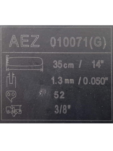 изображение AEZ 010071(G) пильная шина (3,8"х1,3мм х 52зуб, 35см) для цепных пил Partner 14" серия General магазин Компании Интерком-НН фото 3 картинка AEZ 010071(G) пильная шина (3,8"х1,3мм х 52зуб, 35см) для цепных пил Partner 14" серия General от магазина Интерком-НН фото 3