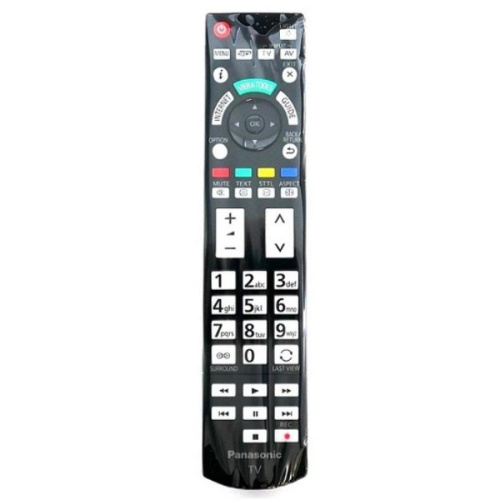 изображение Пульт дистанционного управления для ЖК телевизора TX-LR42DT50, TX-LR47DT50, TX-LR47WT50, TX-LR55WT50, TX-PR42GT50, TX-PR42ST50, TX-PR50GT50, TX-PR50ST50, TX-PR50VT50, TX-PR55ST50, TX-PR55VT50, TX-PR65VT50 Panasonic N2QAYB000715 магазин Компании Интерком-НН картинка Panasonic N2QAYB000715 Пульт ДУ для телевизора TX-LR42DT50, TX-LR47DT50, TX-LR47WT50, TX-LR55WT50 от магазина Интерком-НН