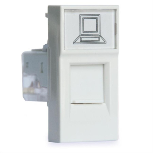 картинка IEK Праймер Розетка компьютерная RJ45 UTP категория 5e 1 модуль от магазина Интерком-НН