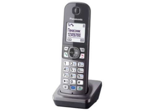 картинка Panasonic KX-TGA681RUM - Дополнительная трубка DECT (радиотелефон) , цвет: серый металлик  от магазина Интерком-НН