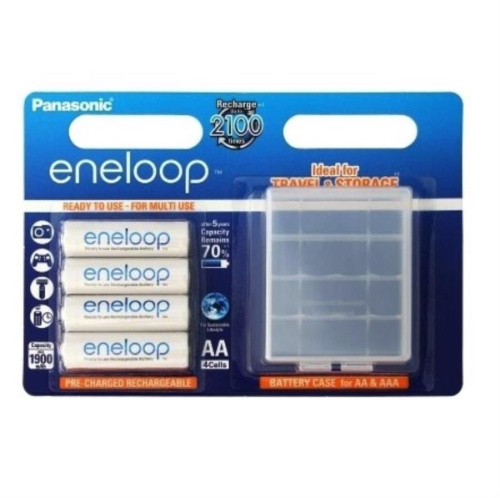изображение 4 аккумулятора 1900mAh AA +футляр BL4 Panasonic eneloop BK-3MCCEC4BE магазин Компании Интерком-НН картинка Panasonic eneloop BK-3MCCEC4BE 4шт. аккумуляторов 1900mAh AA +футляр BL4 от магазина Интерком-НН