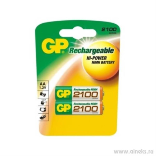изображение Упаковка аккумуляторов 2шт GP 210AAHC-UC2 2100mAh магазин Компании Интерком-НН картинка Упаковка аккумуляторов 2шт GP 210AAHC-UC2 2100mAh от магазина Интерком-НН