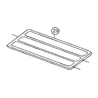 картинка Panasonic CWE031044A верхняя крышка наружного блока кондиционера YW7MKD, YW9MKD, YW12MKD, PA7DKD от магазина Интерком-НН