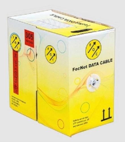 изображение Кабель UTP4 cat.5e 4 пары (4х2х0,5) внутренний, LSZH, неэкранированный, серый FocNet магазин Компании Интерком-НН картинка Кабель UTP4 cat.5e 4 пары (4х2х0,5) внутренний, LSZH, неэкранированный, серый FocNet от магазина Интерком-НН